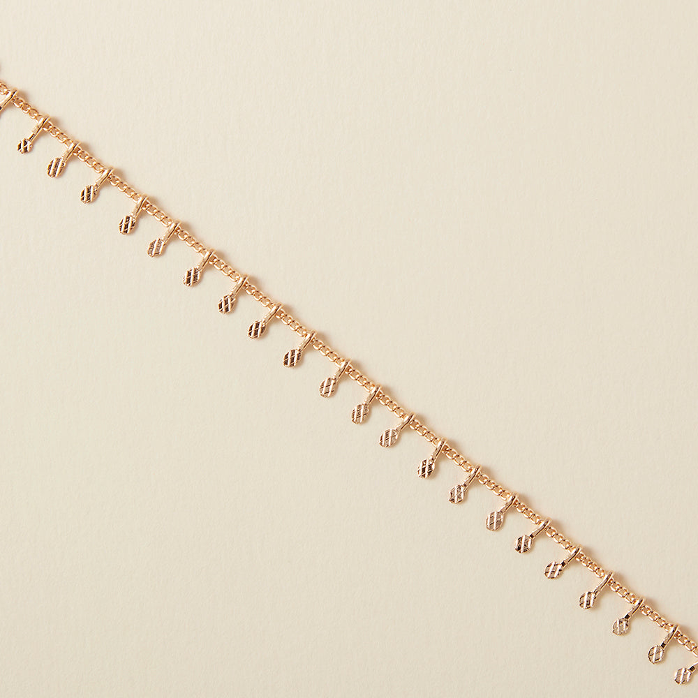 Collier Acier Inoxydable Femme Kim Johanson Bracelet De Cheville En Acier Inoxydable Pour Femme - Différents Modèles - En Or Rose - Avec Fermoir Mousqueton Solide - Avec Pochette à Bijoux, 22