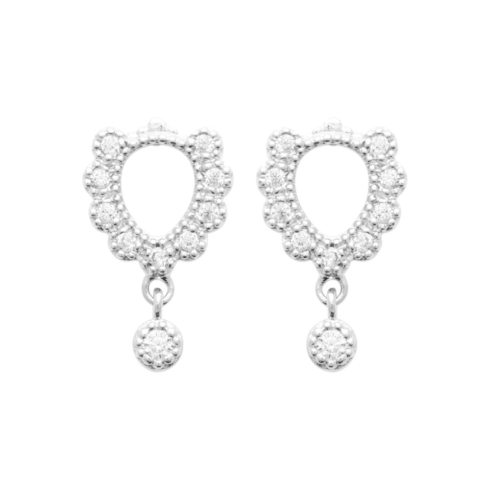Boucles d'oreilles Alyah en argent