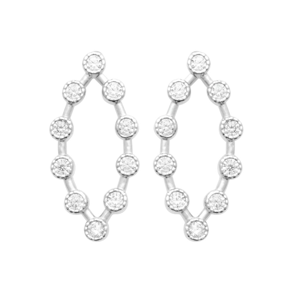 Boucles d'oreilles Clemence en argent