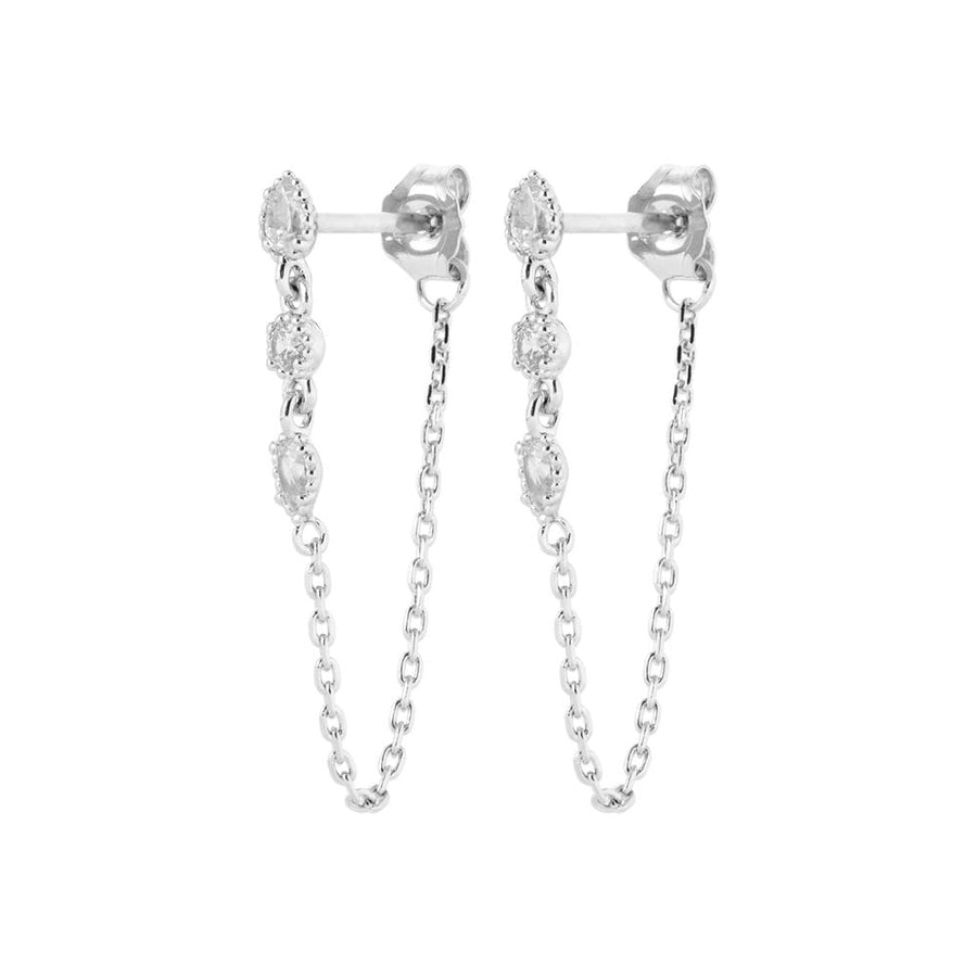 Boucles d'oreilles pendantes Letta en argent