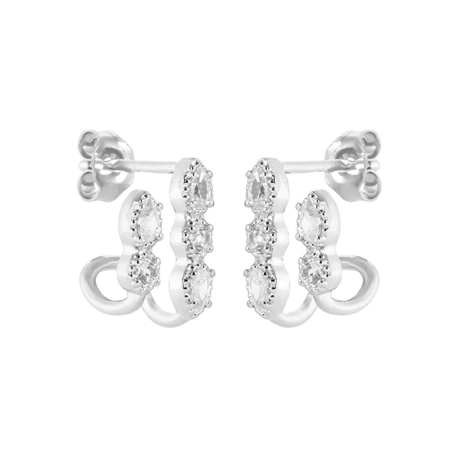 Boucles d'oreilles pendantes Judette en argent