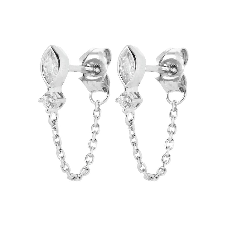 Boucles d'oreilles pendantes Margarette en argent