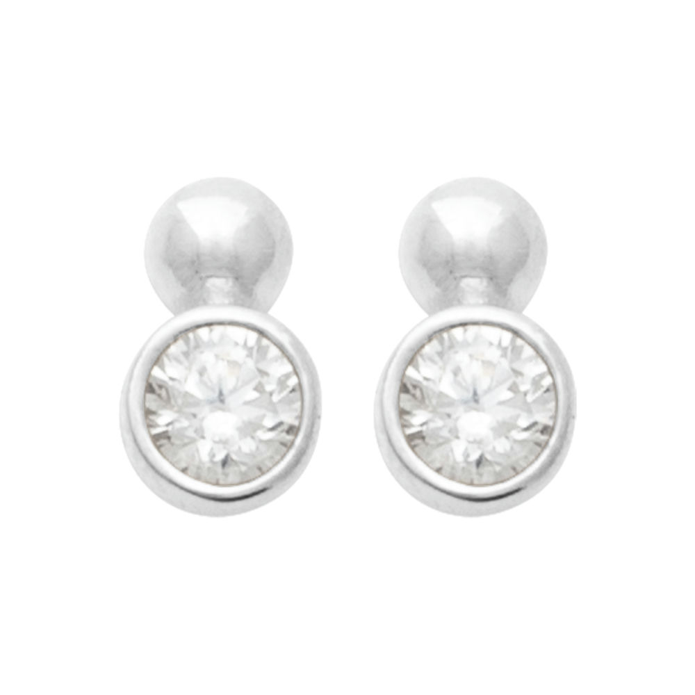 Boucles d'oreilles Abeline en argent