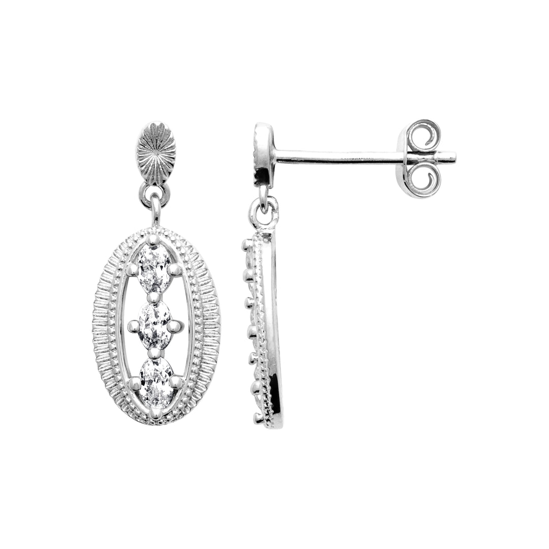 Boucles d'oreilles Cyrielle en argent