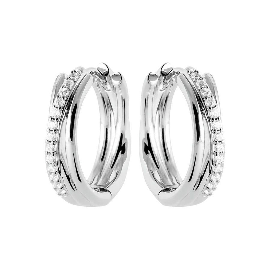 Créoles Maeline en argent