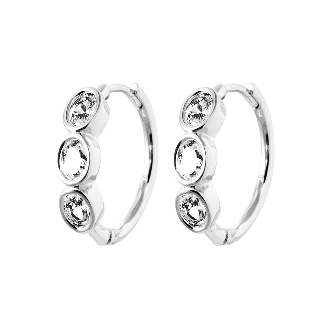 Boucles d'oreilles Cendrine en argent