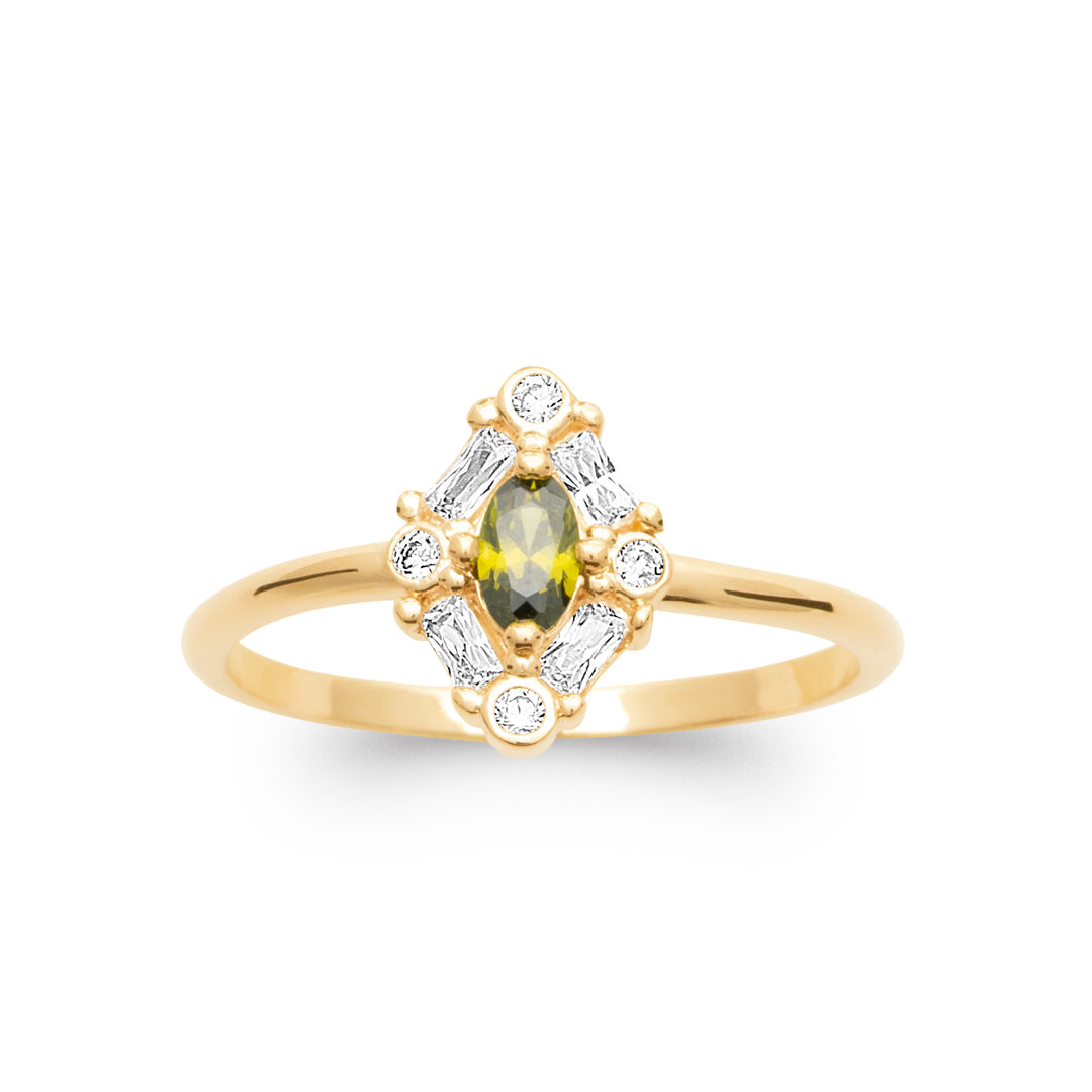 Bague Claudie en plaqué or