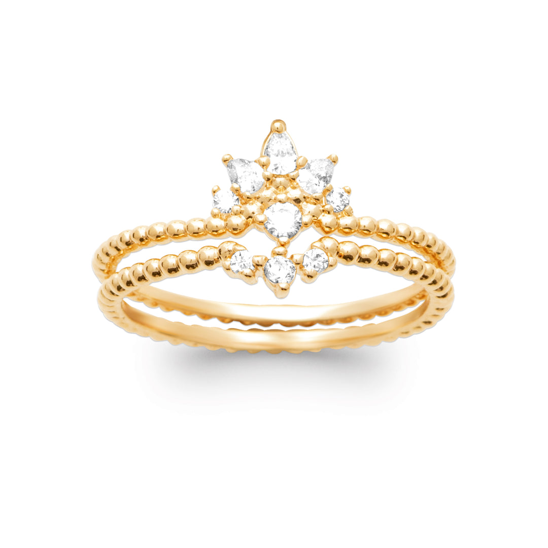 Bague Yasmeen en plaqué or