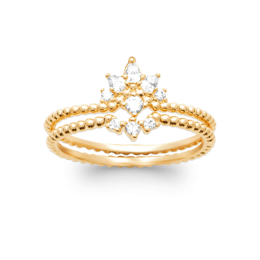 Bague Yasmeen en plaqué or