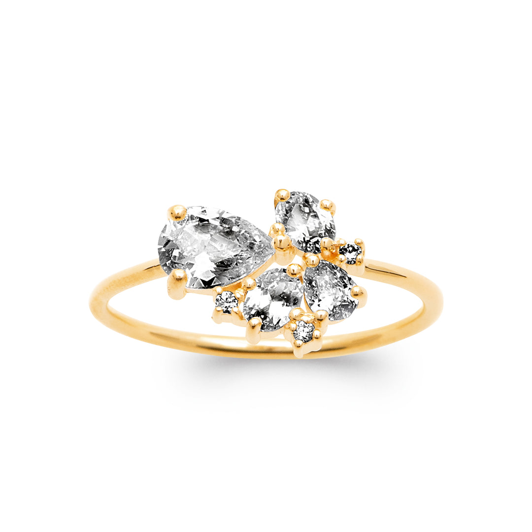Bague Abigael en plaqué or