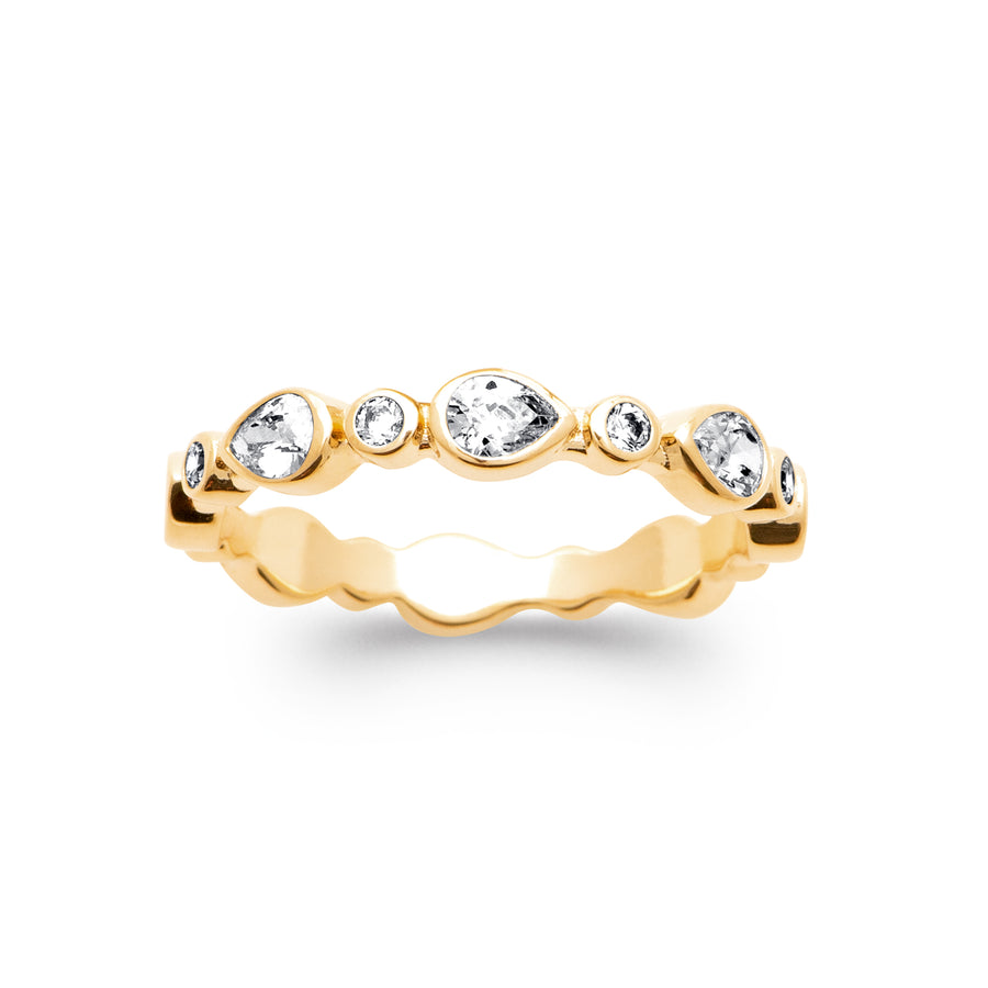 Bague Anastacia en plaqué or