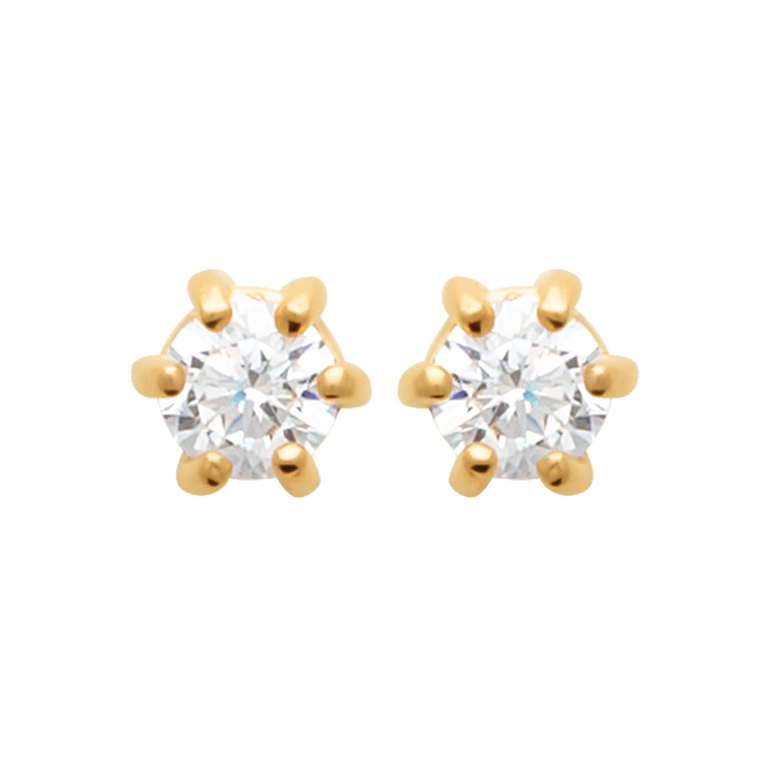 Boucles d'oreilles Iolanthe en plaqué or