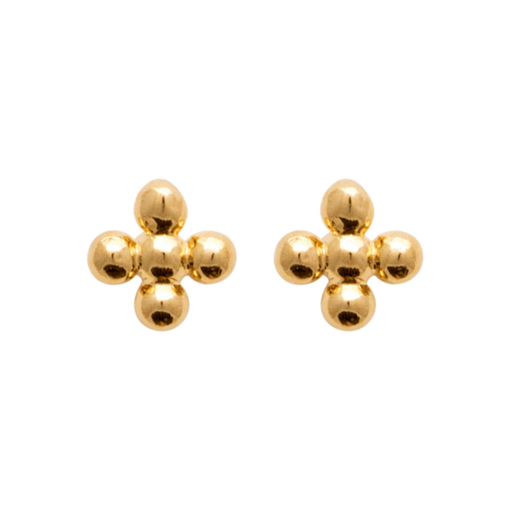 Boucles d'oreilles Carin en plaqué or