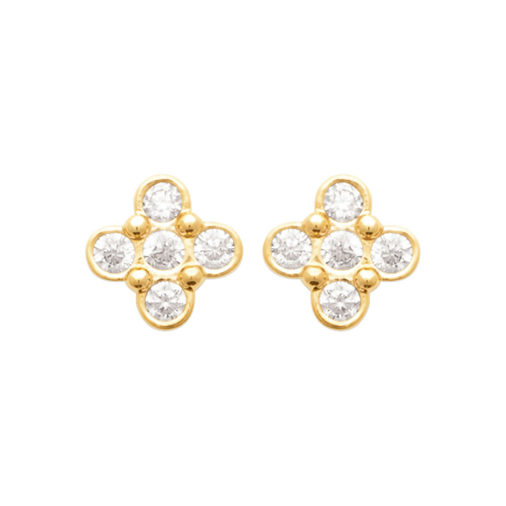 Boucles d'oreilles Corelia en plaqué or