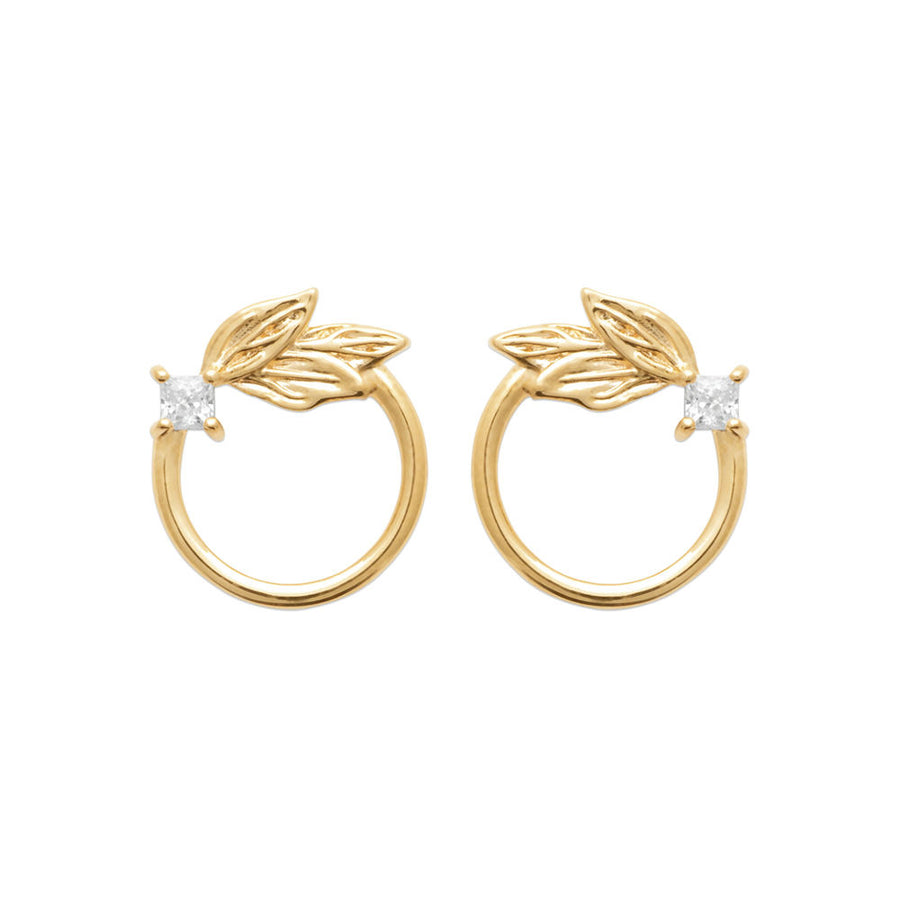 Boucles d'oreilles Cybil en plaqué or