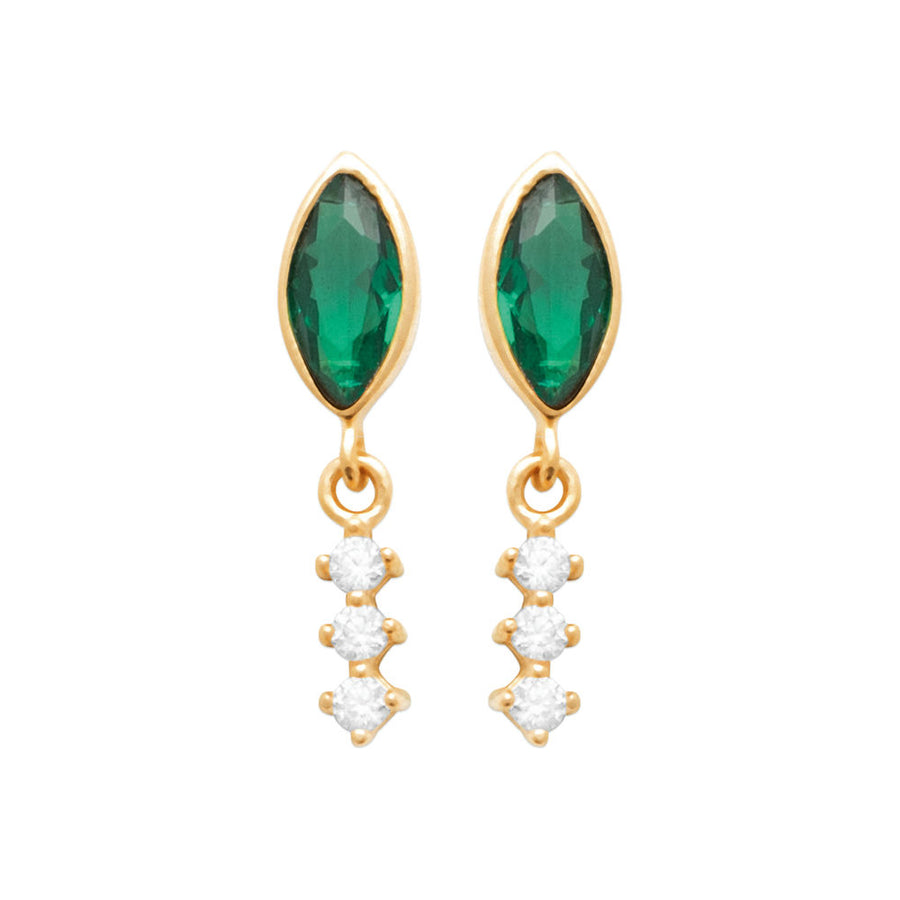 Boucles d'oreilles Angiolina en plaqué or