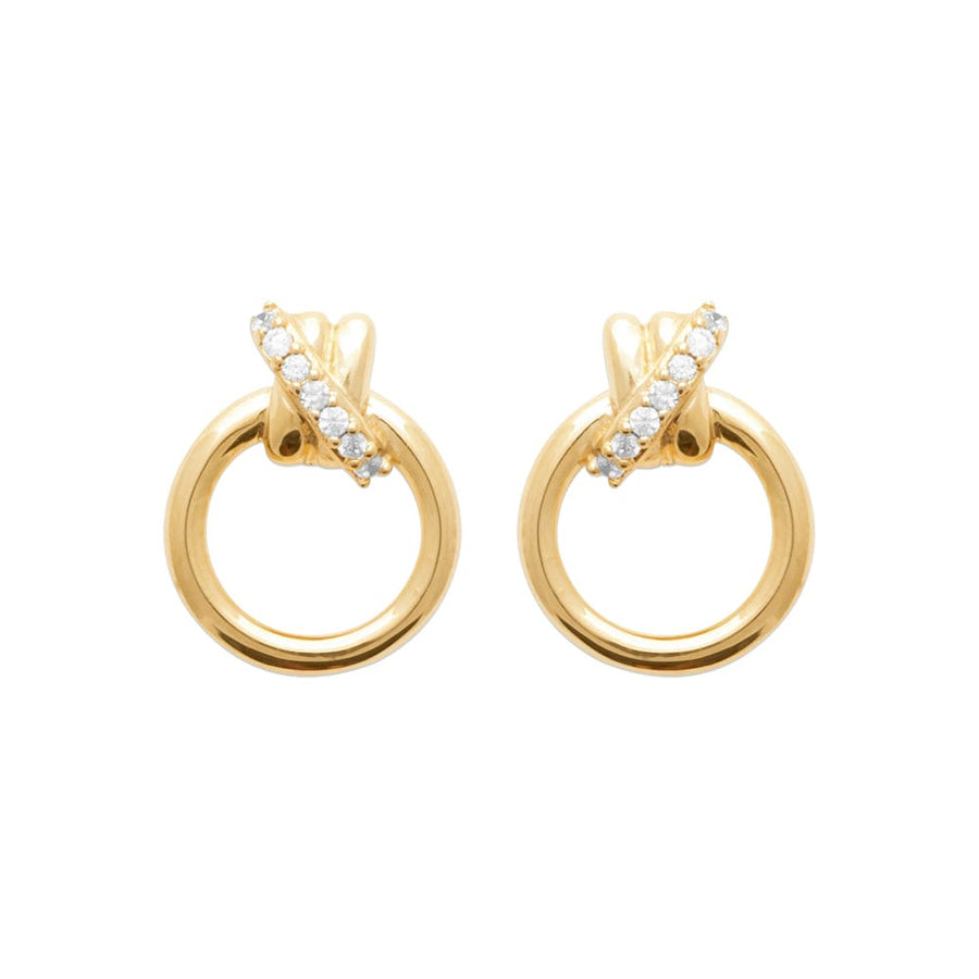 Boucles d'oreilles Carlane en plaqué or