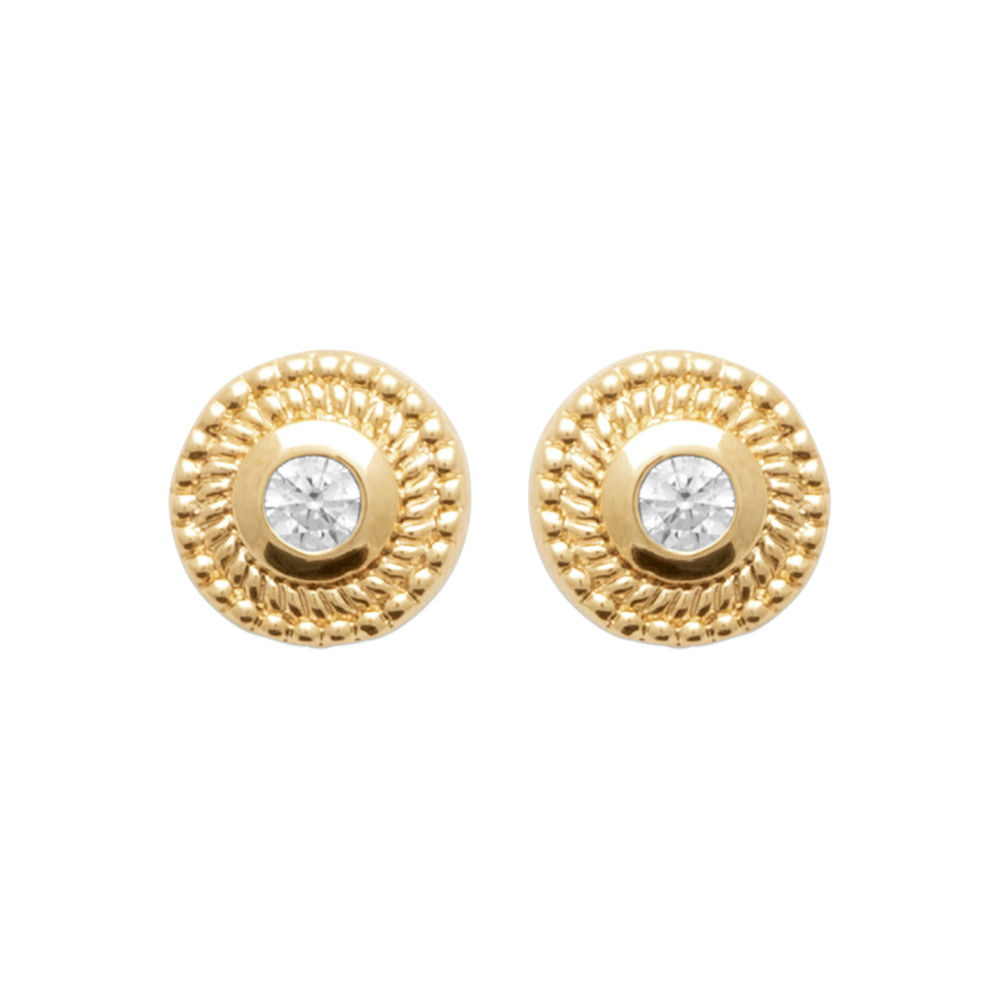 Boucles d'oreilles Anthynea en plaqué or