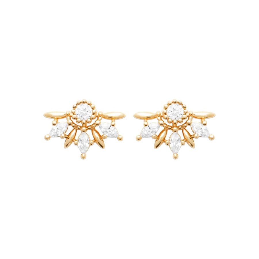 Boucles d'oreilles Melloney en plaqué or