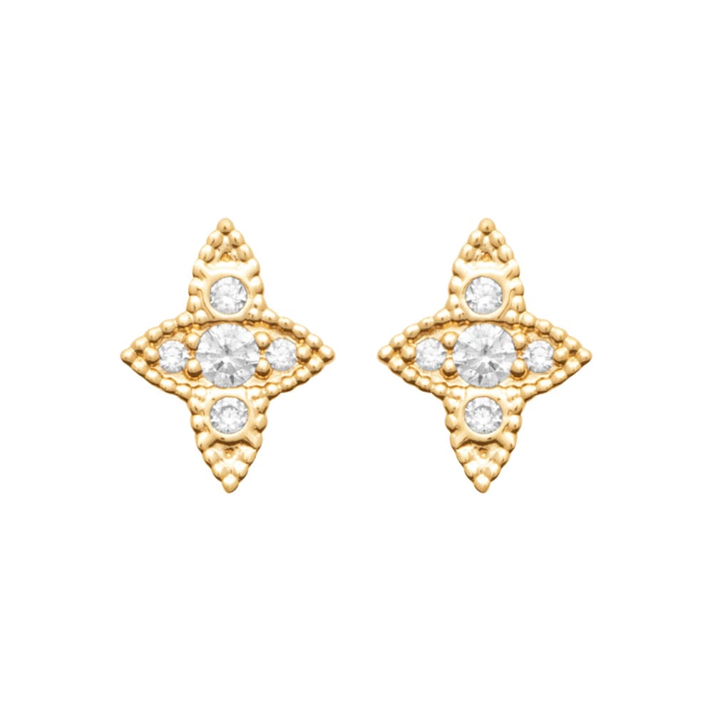 Boucles d'oreilles Anke en plaqué or