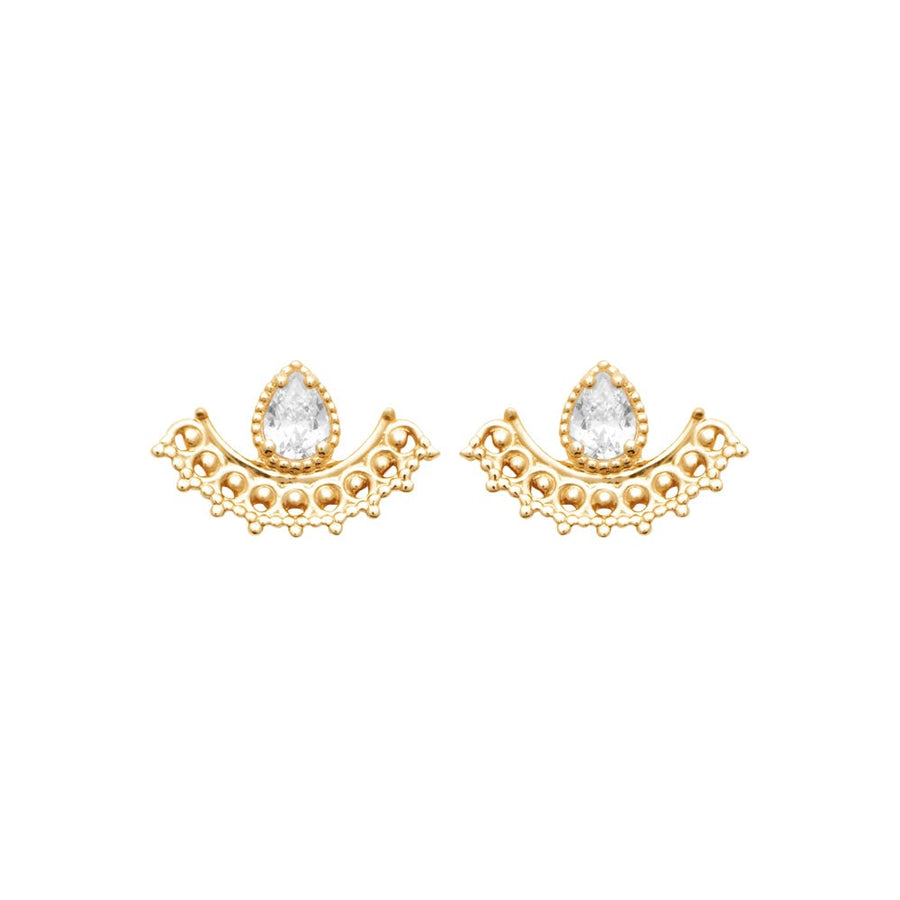 Boucles d'oreilles Maimouna en plaqué or