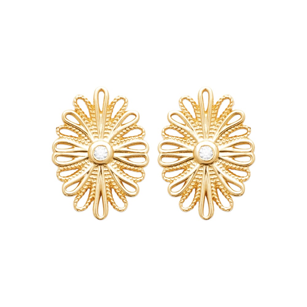 Boucles d'oreilles Gosse en plaqué or