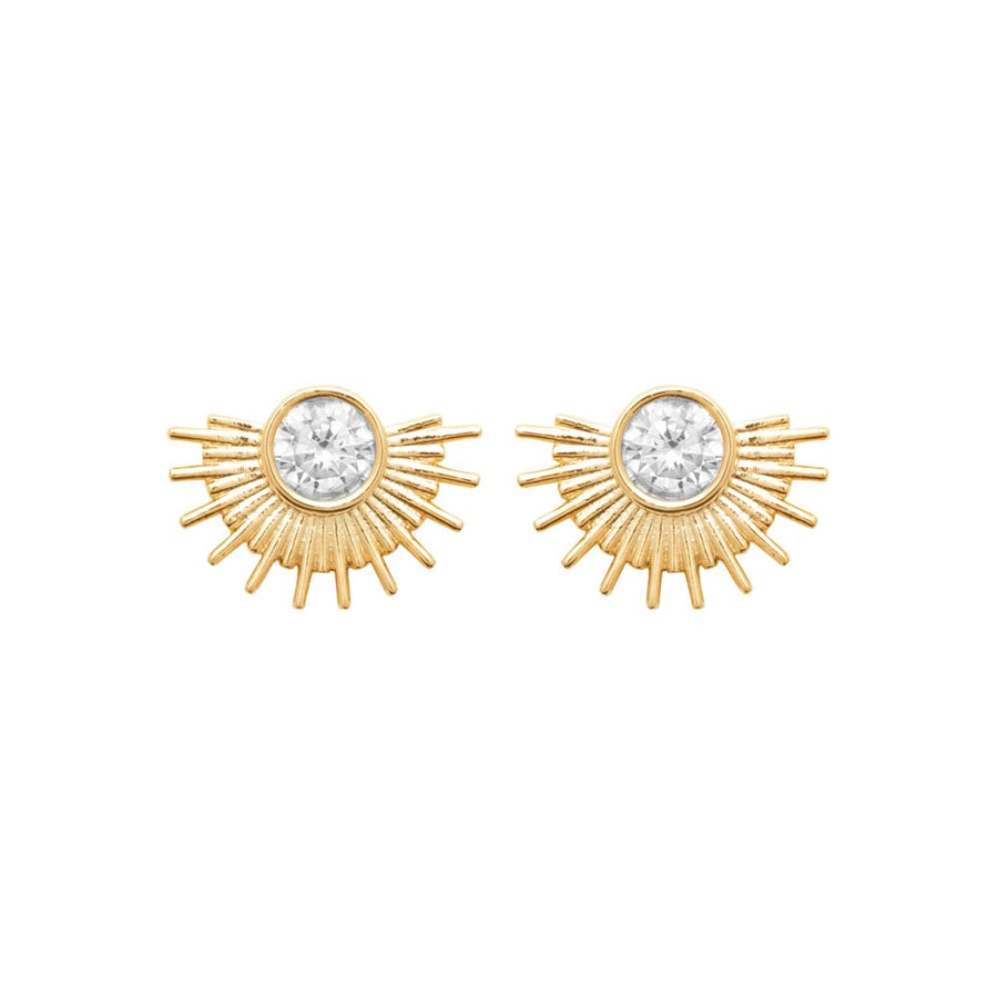 Boucles d'oreilles Mattie en plaqué or