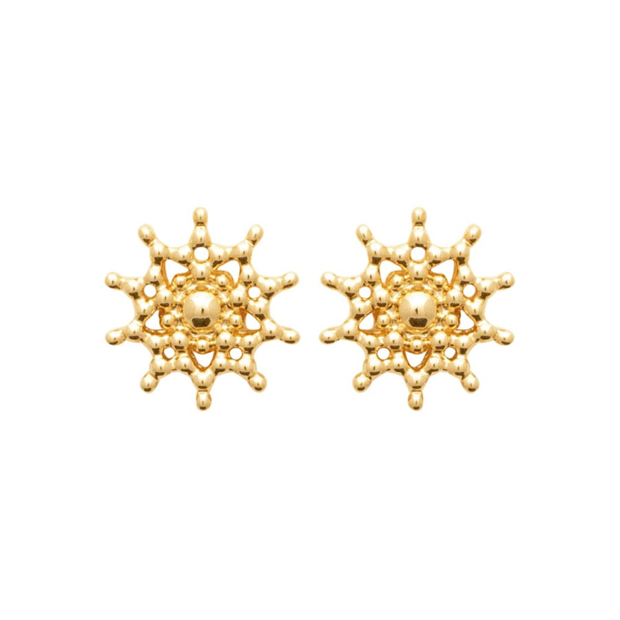 Boucles d'oreilles Delfina en plaqué or