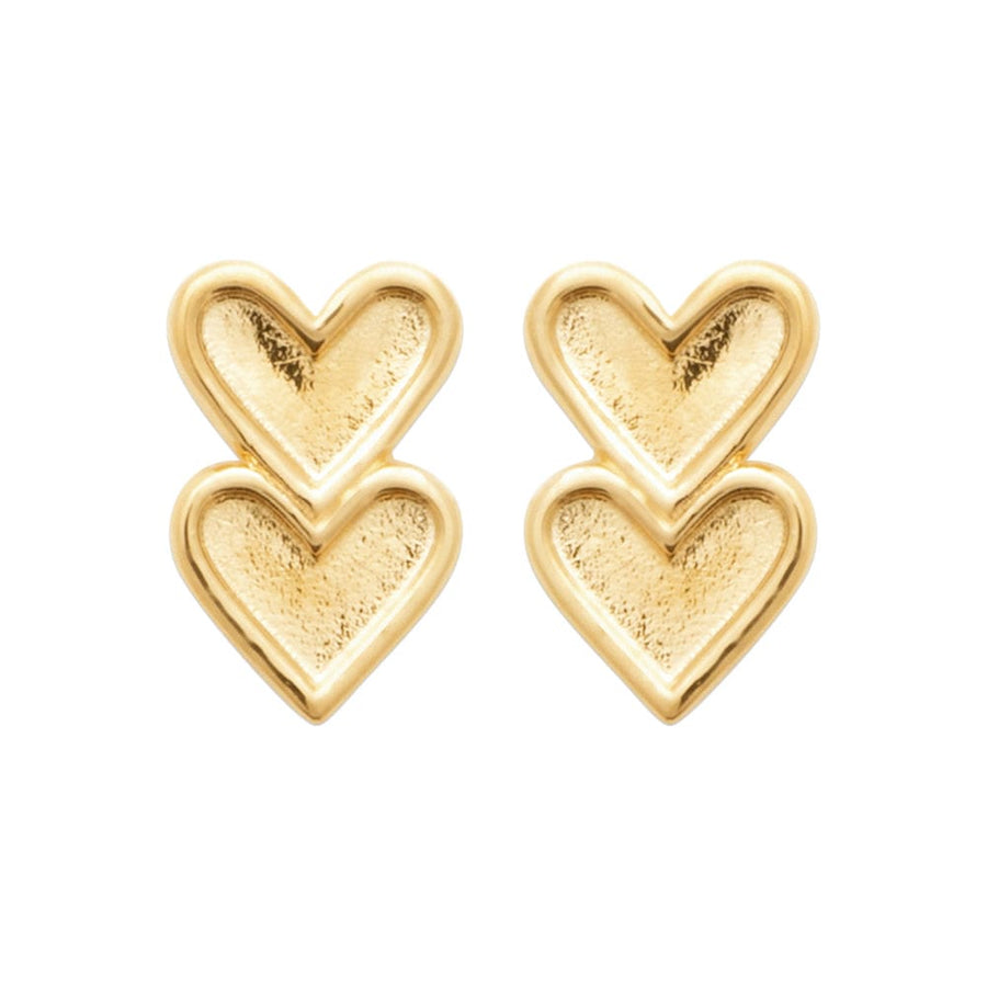 Boucles d'oreilles Guenovefa en plaqué or