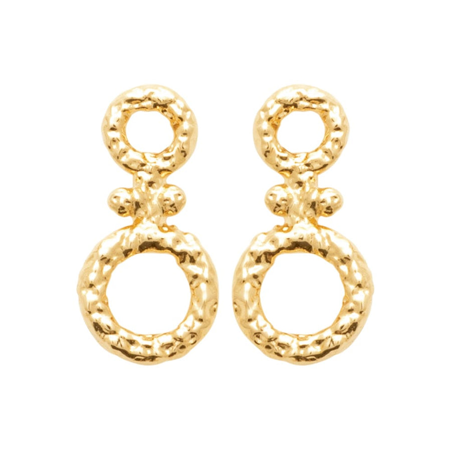 Boucles d'oreilles Hester en plaqué or