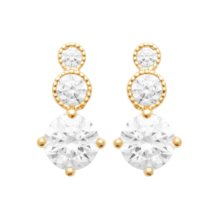 Boucles d'oreilles Fernande en plaqué or