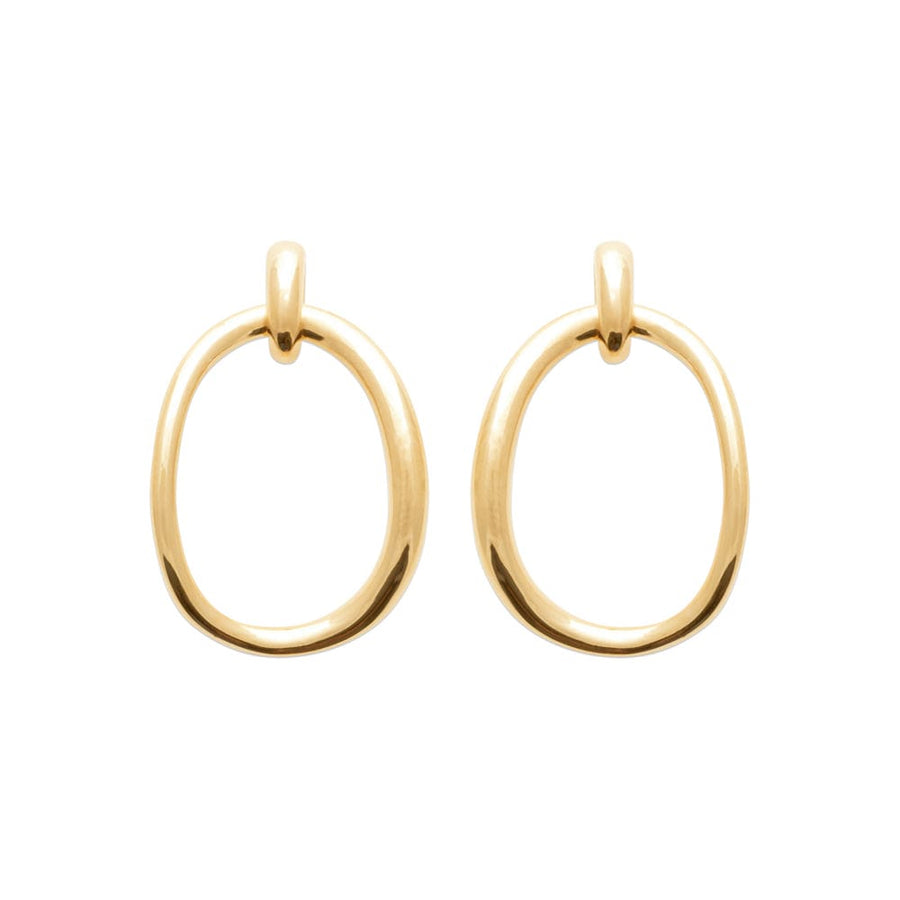 Boucles d'oreilles pendantes Emilie en plaqué or