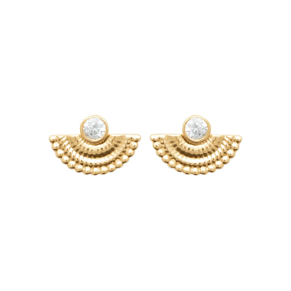 Boucles d'oreilles Isilda en plaqué or