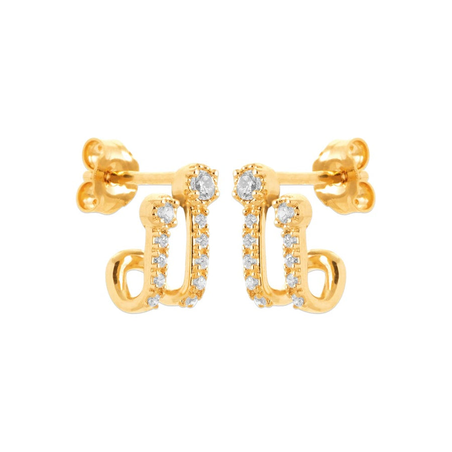 Boucles d'oreilles Sophy en plaqué or