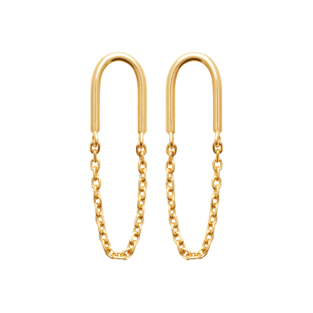 Boucles d'oreilles Richardine en plaqué or