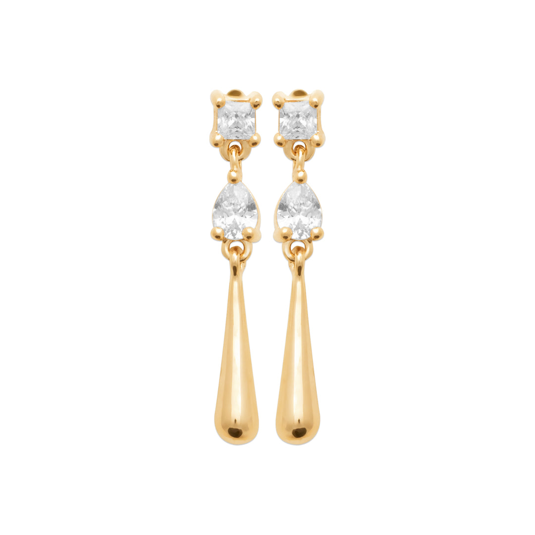 Boucles d'oreilles Sophia en plaqué or