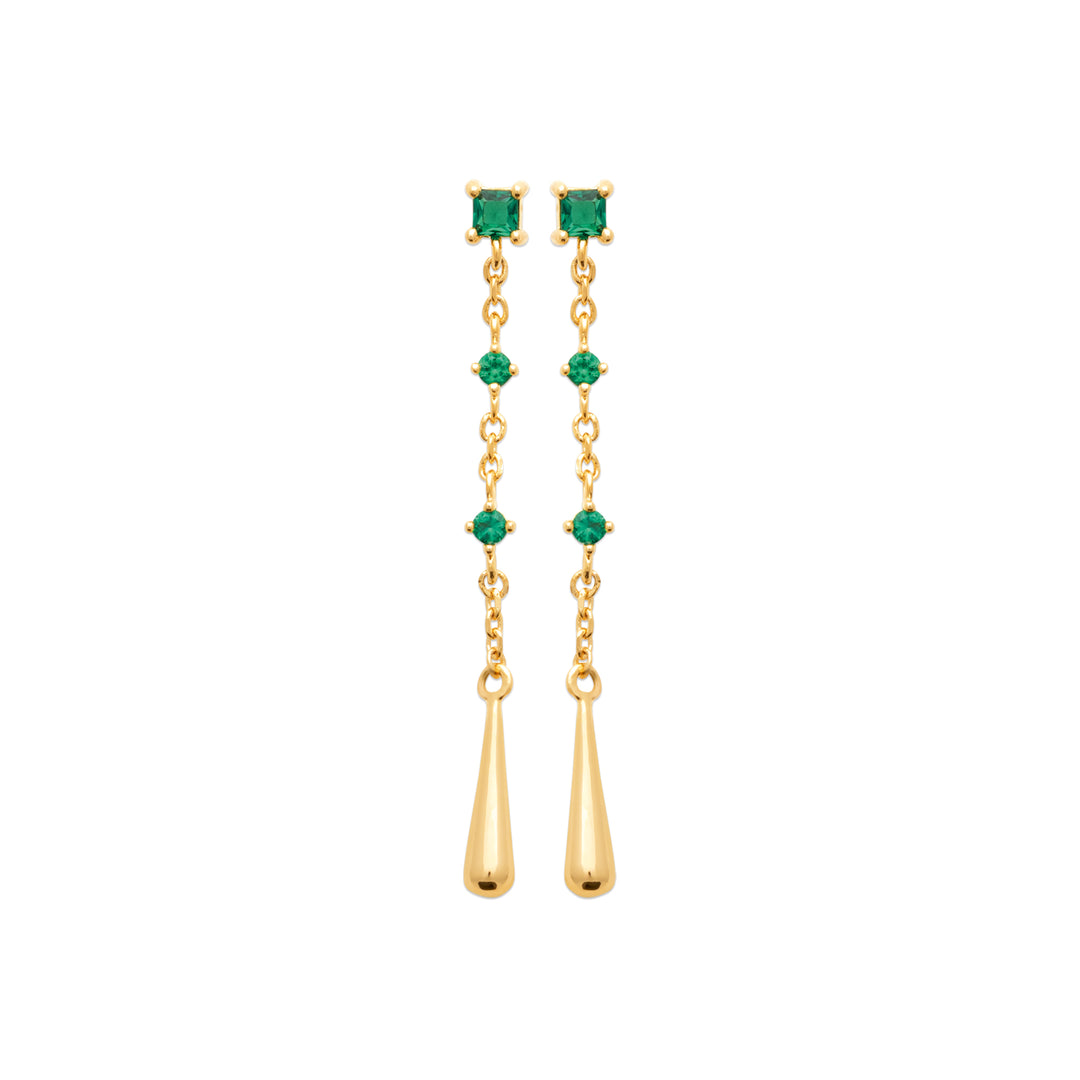 Boucles d'oreilles Novalie en plaqué or