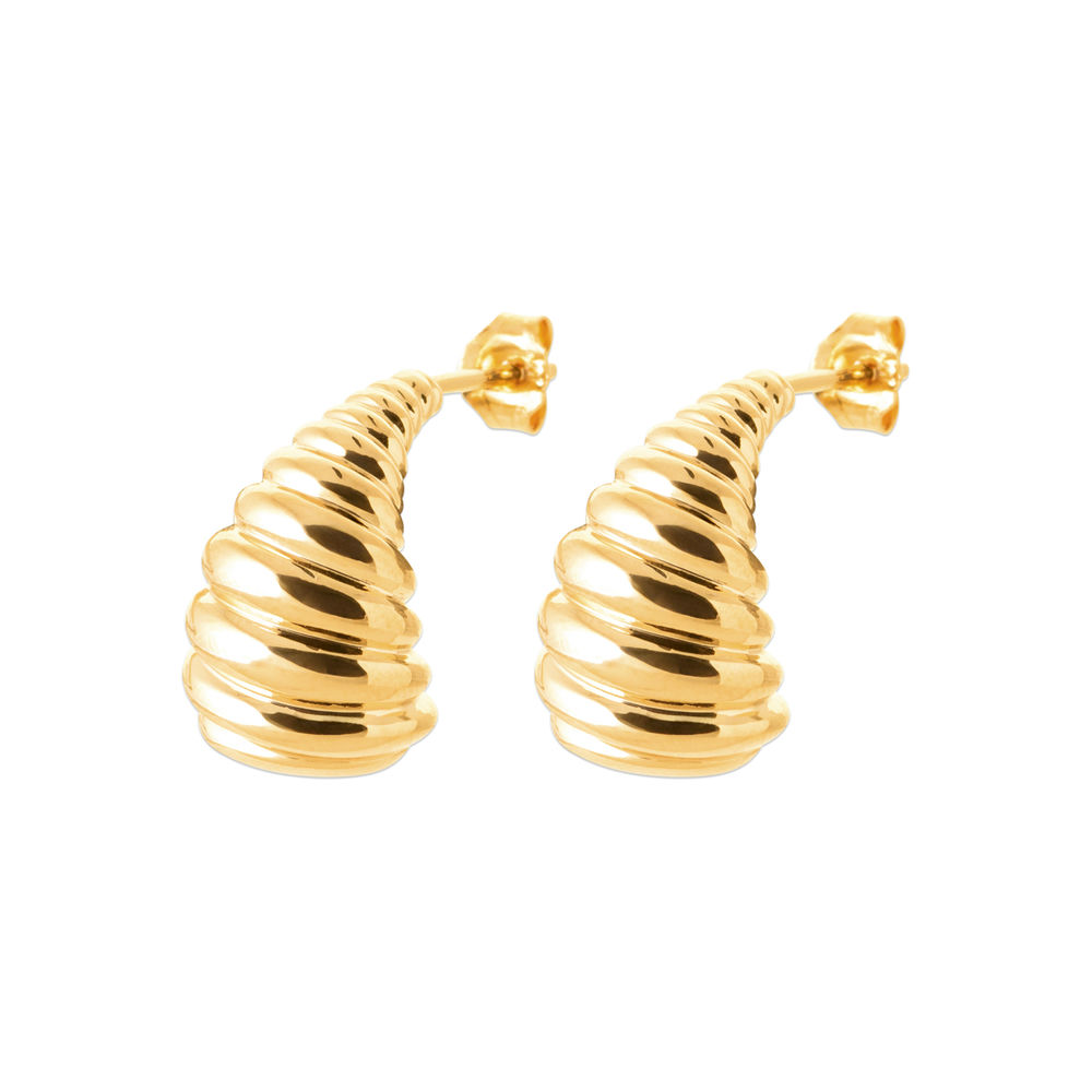 Boucles d'oreilles Valiaka en plaqué or