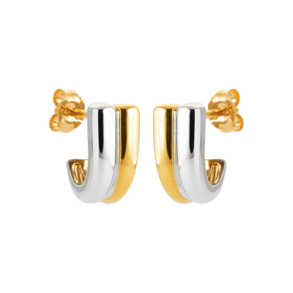 Boucles d'oreilles Silviane en plaqué or