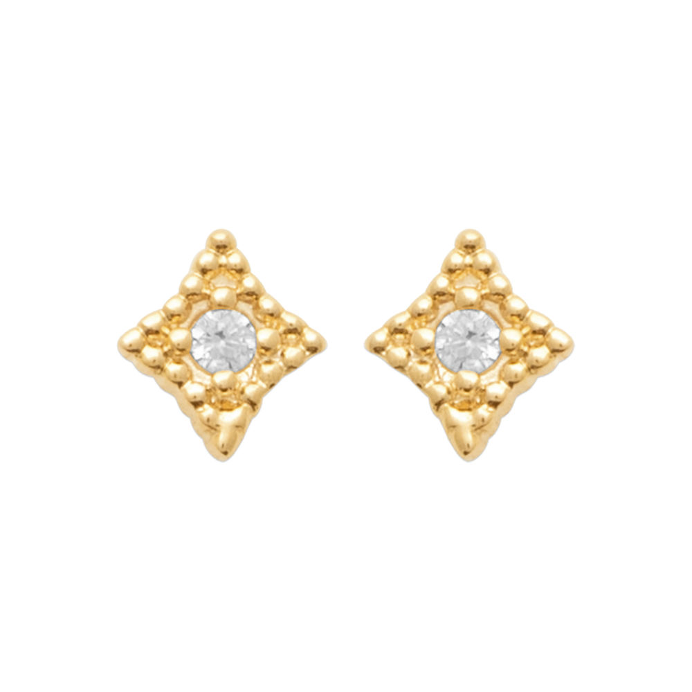 Boucles d'oreilles Cellya en plaqué or