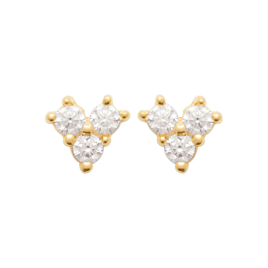 Boucles d'oreilles Charifa en plaqué or