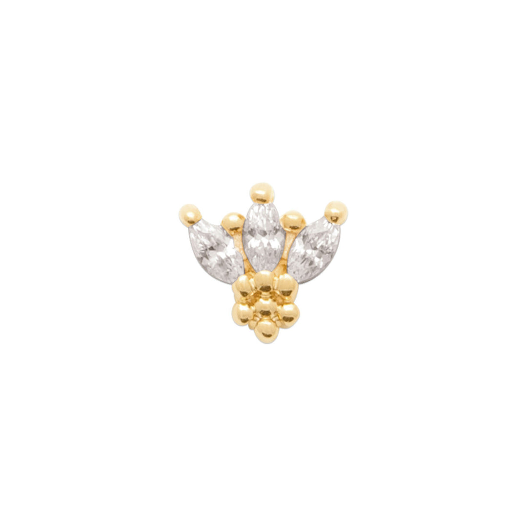 Boucle d'oreille Geralde en plaqué or