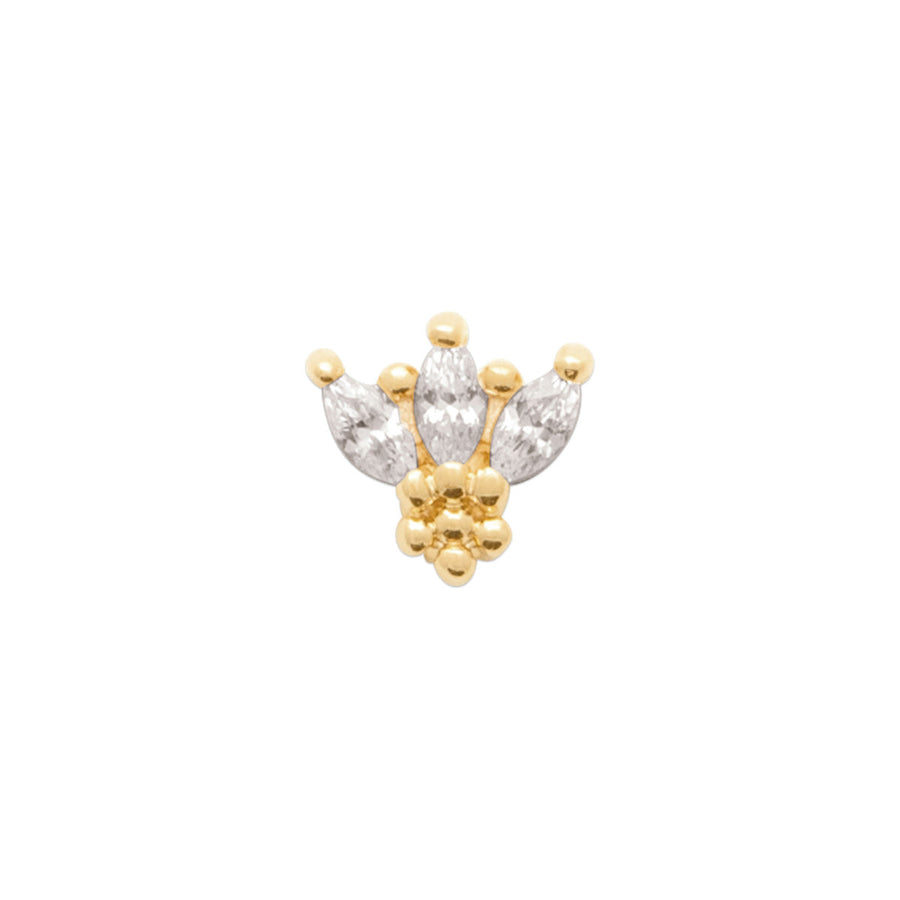 Boucle d'oreille Geralde en plaqué or