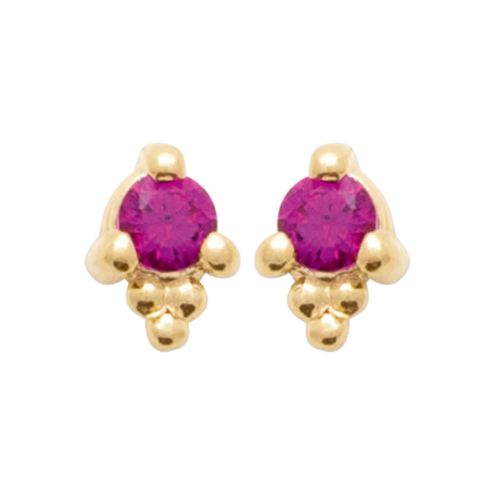 Boucles d'oreilles Christienne en plaqué or