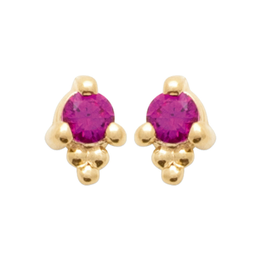 Boucles d'oreilles Christienne en plaqué or