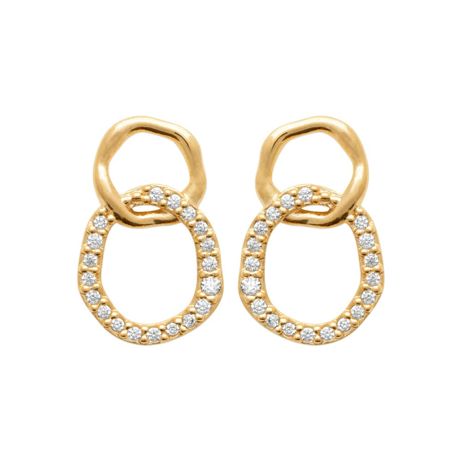 Boucles d'oreilles Djenny en plaqué or