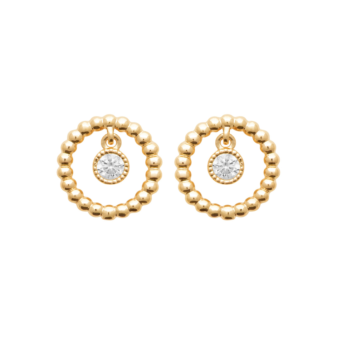 Boucles d'oreilles Tonia en plaqué or