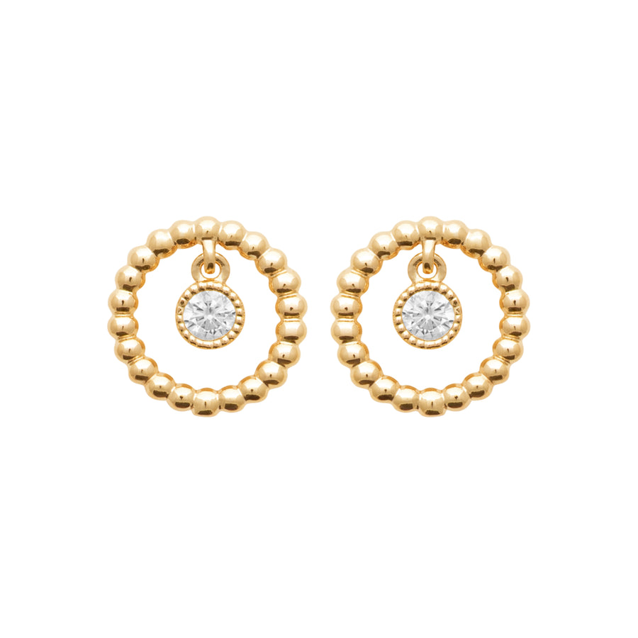 Boucles d'oreilles Tonia en plaqué or