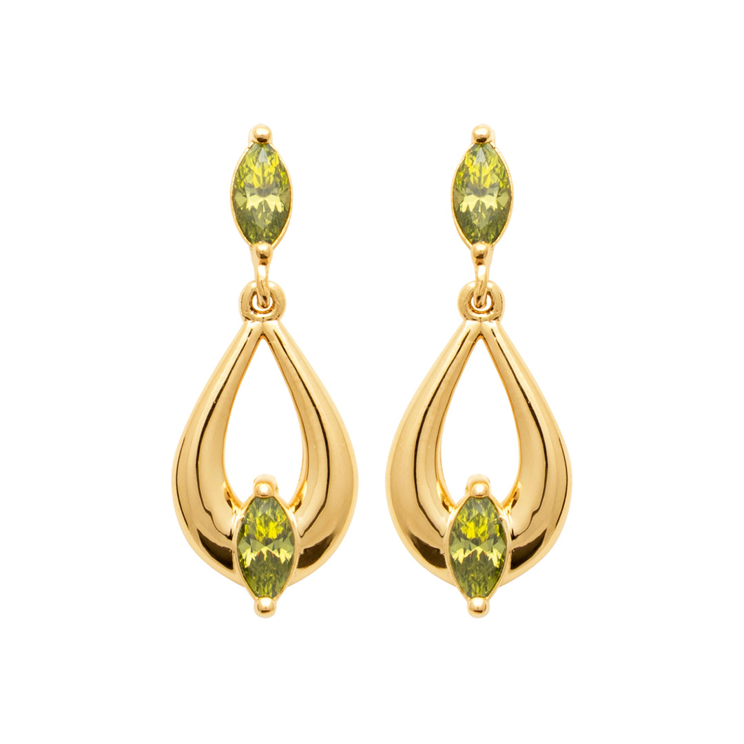 Boucles d'oreilles Tamina en plaqué or