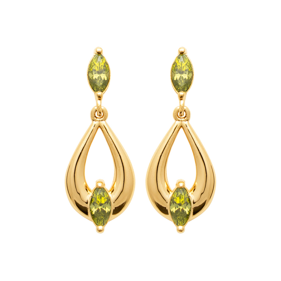 Boucles d'oreilles Tamina en plaqué or